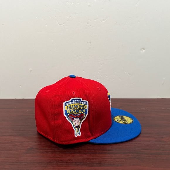 New Era, 59Fifty Fitted Hat, Arizona Diamondbacks, Red & Blue - Picture 8 of 9